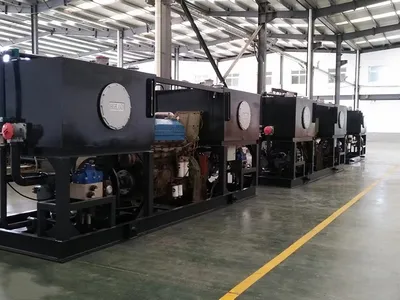 Marine hydraulic pump station
